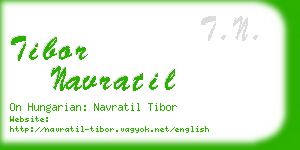 tibor navratil business card